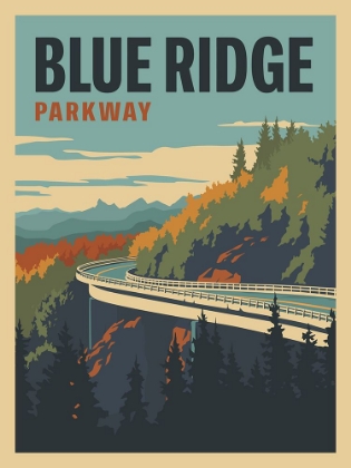 Picture of BLUE RIDGE PARKWAY TRAVEL PRINT