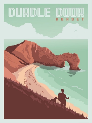 Picture of DURDLE DOOR DORSET TRAVEL PRINT