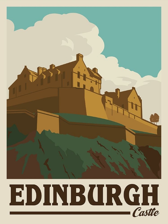 Picture of EDINBURGH CASTLE TRAVEL PRINT