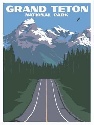 Picture of GRAND TETON NATIONAL PARK TRAVEL PRINT