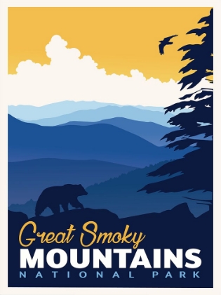Picture of GREAT SMOKY NATIONAL PARK TRAVEL PRINT