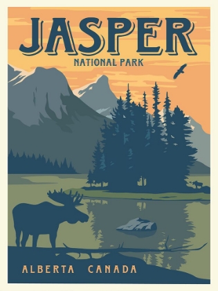 Picture of JASPER NATIONAL PARK TRAVEL PRINT