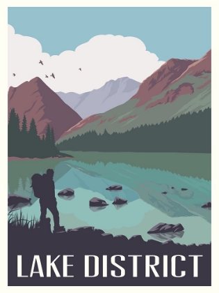 Picture of LAKE DISTRICT TRAVEL PRINT