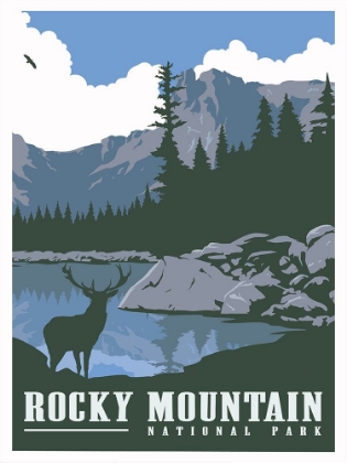 Picture of ROCKY MOUNTAIN NATIONAL PARK TRAVEL PRINT