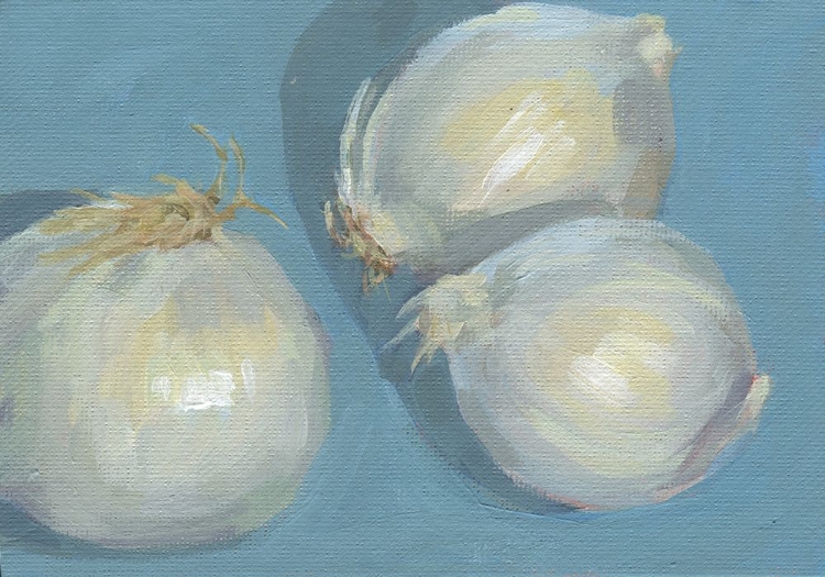Picture of ONIONS ON BLUE
