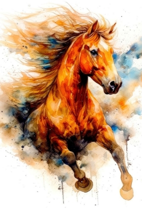 Picture of WATERCOLOR HORSE (7)