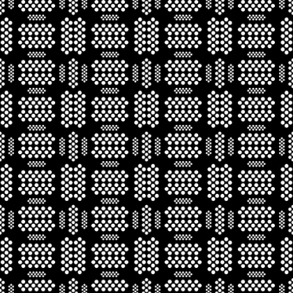 Picture of DOTS IN A ROW 2 BLACK AND WHITE