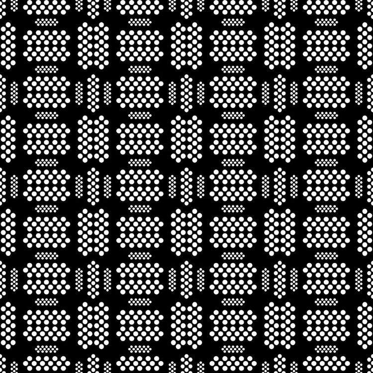 Picture of DOTS IN A ROW 2 BLACK AND WHITE
