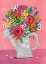 Picture of WATERING CAN WITH FLOWERS