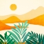 Picture of ALPINE SUNSET SQ YELLOW