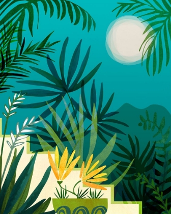 Picture of RAINFOREST WITH MOONLIGHT