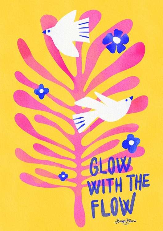 Picture of BIRDS - GLOW WITH THE FLOW PINK