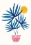 Picture of SUNNY PALMS BLUE 5X7