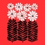 Picture of 80S FLORAL 4SQ