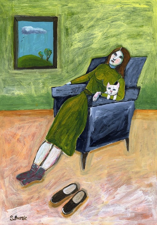 Picture of LADY WITH CAT