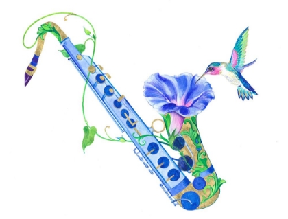 Picture of SAXOPHONE AND HUMMING BIRD