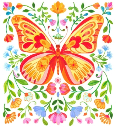 Picture of BUTTERFLY FOLK ART 01