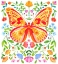 Picture of BUTTERFLY FOLK ART 01
