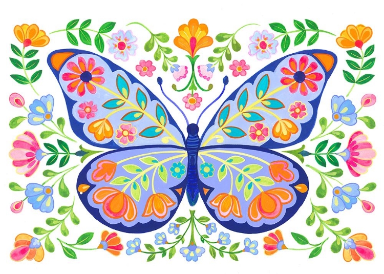 Picture of BUTTERFLY FOLK ART 04