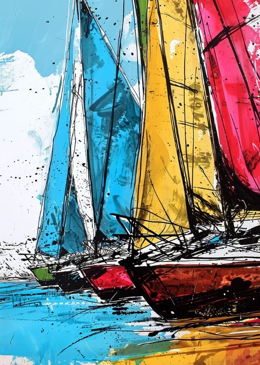 Picture of YACHT RACING SPORT ART 1