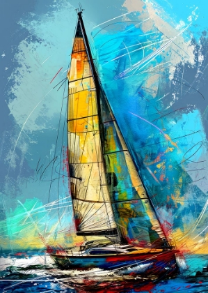Picture of YACHT RACING SPORT ART 16