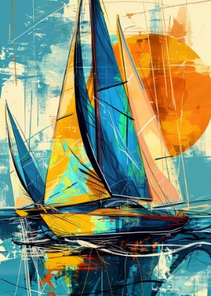 Picture of YACHT RACING SPORT ART 17