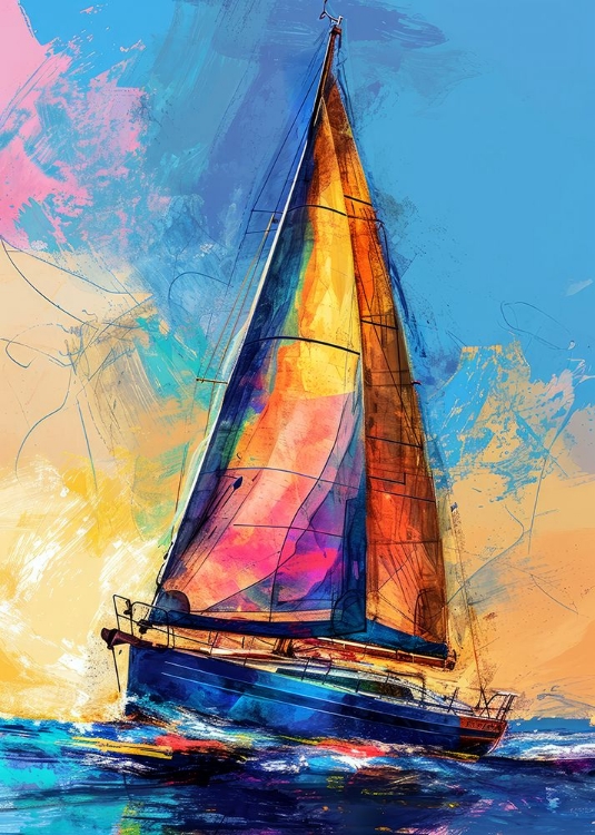 Picture of YACHT RACING SPORT ART 19