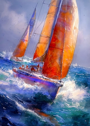 Picture of YACHT RACING SPORT ART 23