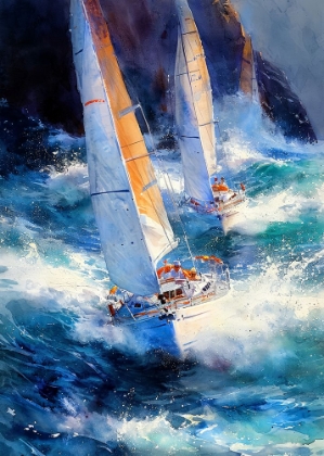 Picture of YACHT RACING SPORT ART 24