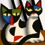 Picture of TWO CATS PORTRAIT