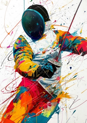 Picture of FENCING SPORT ART #FENCING #SPORT