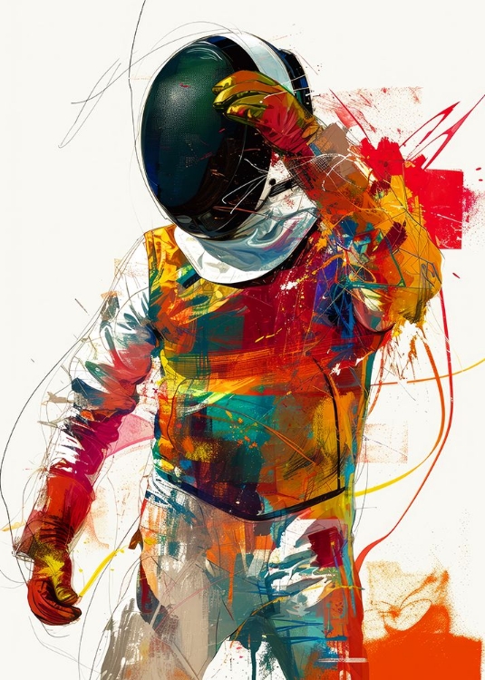 Picture of FENCING SPORT ART #FENCING #SPORT