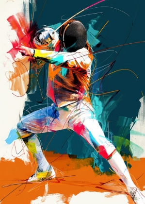 Picture of FENCING SPORT ART #FENCING #SPORT