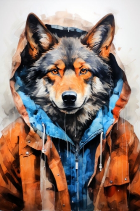 Picture of HIPSTER WOLF ANIMAL