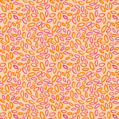 Picture of PETALS OVAL PINK ORANGE ON PEACH