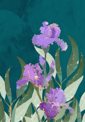 Picture of IRIS FLOWER TURQUOISE