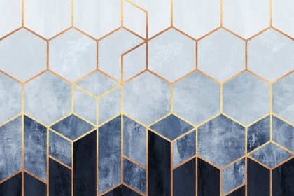Picture of SOFT BLUE HEXAGONS