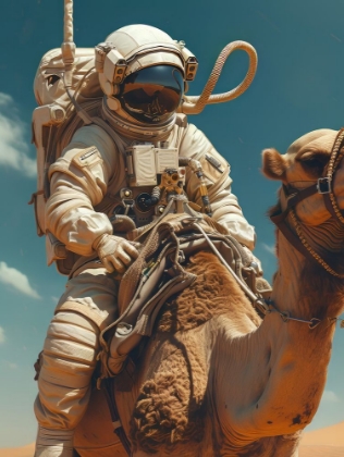 Picture of ASTRONAUT ON A CAMEL