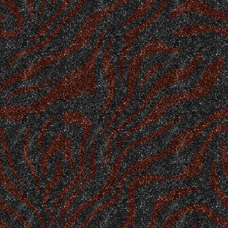 Picture of SILVER BRONZE GLITTER ZEBRA