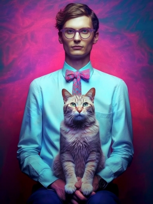 Picture of MAN WITH A CAT