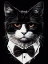 Picture of HIPSTER CAT ANIMAL ART