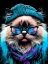 Picture of HIPSTER CAT ANIMAL ART