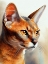 Picture of CAT WATERCOLOR PAINTING ANIMAL