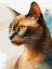 Picture of CAT WATERCOLOR PAINTING ANIMAL