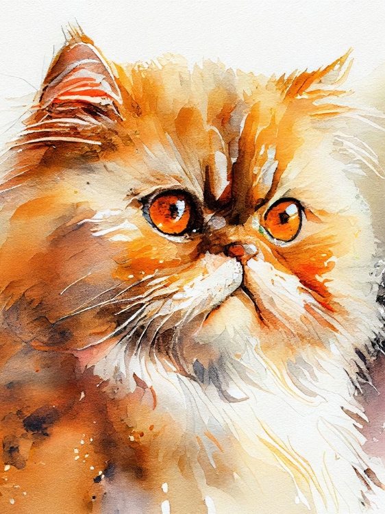 Picture of CAT WATERCOLOR PAINTING ANIMAL