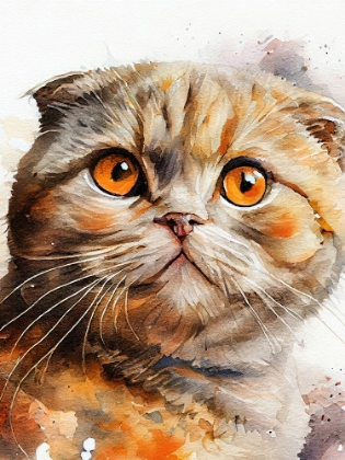 Picture of CAT WATERCOLOR PAINTING ANIMAL