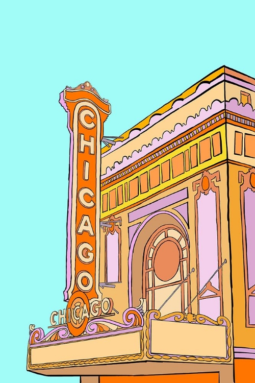 Picture of CHICAGO BUILDING (PASTEL)