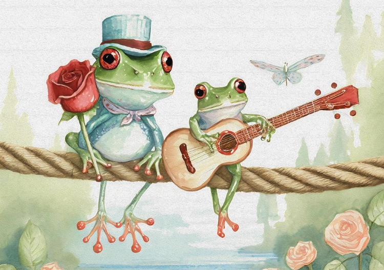 Picture of FROGS ON A ROPE