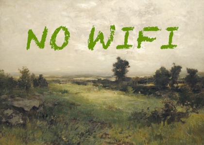 Picture of NO WIFI  OIL PAINTING LANDSCAPE