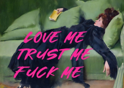 Picture of LOVE ME TRUST ME FUCK ME  PINK VERSION